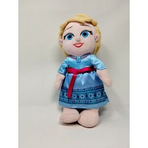 Disney Babies Frozen Elsa 12" Doll Plush  Disneyland Theme Park No Blanket Clean